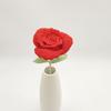 Buquê de Rosas de Coelho Simulado Feito à Mão 2025 Novo Buquê de Lã de Decoração de Casa Tricotado Flores Falsas Tricotadas