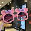 Gafas de sol de dibujos animados lindas con lazo para jugar niños protección solar gafas de sol lindas para bebé orejas grandes gafas de sol de moda para niña