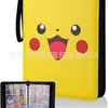 Libro de Tarjetas Pokemon de 4 Compartimentos y 9 Compartimentos Más Vendido Set de Juego Pokemon Personalizado Carpeta Animada de Libro de Tarjetas Bolsa para Tarjetas