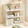 Estante de almacenamiento de escritorio multicapa, organizador de escritorio, escritorio de oficina, dormitorio estudiantil, estantería de mesa de arte de hierro simple y pequeña