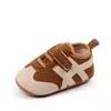 Sapatos para Bebê Menino e Criança Pequena Primavera e Outono Sola Macia Antiderrapante Velcro Sapatos de Bebê Sapatos Individuais Infantis