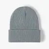 Gorro Masculino Feminino com Barra Tricô Grosso Unissex Chapéu de Inverno Gorro Touca para Clima Frio