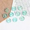 Cuentas de vidrio de trébol de cuatro hojas de colores con acabado horneado, cuentas sueltas de trébol de la suerte, joyería hecha a mano para DIY, cadena para teléfono y accesorios de cuentas