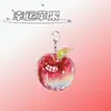 Colgante de Manzana Rosa de la Suerte, Llavero Acrílico de Fruta de la Buena Suerte, Colgante Creativo y Popular Lindo de Alto Valor para Mochila