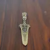 Película Creativa y Televisión Periférico Mini Espada China Zhiwang Diyi Espada con Funda Cuchillo de Desempaque Modelo Juguete de Aleación Llavero