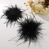 Linda flor de pena de avestruz antiga com sensação fresca para diy outono e inverno, alta qualidade, presilha de tubarão, grampo de cabelo, adorno de cabeça, acessórios de flor