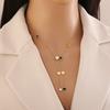 [Ice Moe] Collar sencillo de amor en forma de Y con forma de estrella de acero inoxidable, collar de moda de nicho N1451
