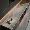 Mármol Moderno Lujo Ligero Gabinete de TV Esterilla Protectora para Encimera Mesa de Aparador Mantel Mueble Zapatero de Entrada Mesa