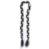 Novo Estilo Tranças de Peruca para Mulheres, Estilo Étnico Tibetano Tranças Bicolores Preto e Branco, Cabelo Longo Estilo Tibetano, Estilo Exótico