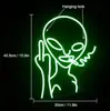 La Decoración de Pared de Neón Alienígena Más Popular de Amazon Adecuada para Dormitorio, Sala de Estar, Club, Adornos Festivos