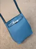 Bolsa Kelly Bucket de Couro Bovino de Primeira Camada, Bolsa Feminina de Couro Genuíno de Grande Capacidade, Bolsa de Ombro Versátil com Alça Larga, Bolsa Transversal