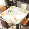 Mantel cuadrado de PVC, lavable, a prueba de aceite, impermeable, tapete cuadrado para mesa, protector de mesa resistente al calor, mantel de comedor