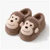 Pantuflas de algodón para mujer transfronterizas 2024 para interior del hogar, cálidas, de felpa, zapatos de algodón para maternidad para mujer, engrosadas de invierno