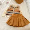 Ropa de Otoño para Niña Pequeña 2026 Nuevo Estilo Casual Súper Linda Chaleco de Punto para Bebé Niña Ropa de Moda Infantil Tendencia