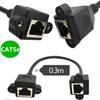 Adaptador de cable de red de línea cat5, cable de extensión de red de 100 m, cable de red RJ45 hembra a hembra con oreja de asiento fijo