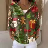2026 Novo Cardigan com Capuz de Manga Longa e Gola V Cruzada Estilo Transfronteiriço para Primavera, Outono e Inverno, Jaqueta Versátil e da Moda para o Dia a Dia