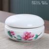Pote de Mel Cerâmico Selado 100ml, Pote Cerâmico Selado com Silicone, Garrafa Pequena de Porcelana Cerâmica Portátil, Pote para Pomada de Medicina Tradicional Chinesa