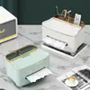 Caja de Pañuelos de Lujo Ligero, Caja de Pañuelos de Gama Alta para Sala de Estar, Almacenamiento Multifuncional para Control Remoto para Mesa de Café, Decoración Creativa para Escritorio del Hogar