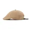 Chapéu ins da Moda Beret Artístico Masculino e Feminino Chapéu Estilo Japonês Cor Sólida Chapéu de Pintor Chapéu com Cordão para a Frente Transfronteiriço