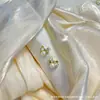 Pendientes de Camelia con Pasador de Plata 925 para Mujer, Pendientes de Moda de Gama Alta, Versión Coreana, Pendientes Dulces Populares Personalizados
