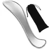 Placa rascadora grande de acero inoxidable pala para base cuchillo para fascia belleza facial rápida especial barra para ojos cuerpo entero