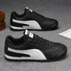 Nuevas Zapatillas de Moda Versátiles para Hombre de Celebridad de Internet de Primavera y Otoño, Casual de Cuero Cómodas Modernas Populares Zapatos de Hombre Forrest Gump
