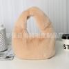 Atacado simples outono e inverno imitação rex pele de coelho axila dumpling saco saco das mulheres moda portátil grande capacidade mensageiro saco saco de pelúcia