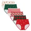 Calcinha de seda leitoso em formato de triângulo, temática clássica de Natal, multicolorida, transfronteiriça, confortável, altamente elástica e com design de cintura média, para mulheres