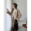 Cardigan Longo Cocoon de Fio Floral de Alta Qualidade Primavera 2025 Europeu e Americano Manga Longa Abertura Frontal Tricô Solto para Mulheres