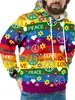 Comércio Exterior Transfronteiriço, itens mais vendidos para outono e inverno, blusões masculinos modernos, moletom com capuz e zíper, estampa 3D, estilo high street americano, com mangas compridas