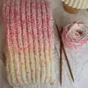 Hilo de Tejer Hecho a Mano DIY Gradiente Dopamina Mezclado a Mano Ahogando Pequeño Wan Caramelo Arcoíris Bufanda Hilo de Tejer Regalo para Mejor Amigo