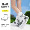 Cubrezapatos de lluvia portátiles, desechables e impermeables con nuevo diseño de impresión de tinta, adecuados para zonas escénicas, supermercados y compras en grupo