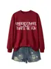 No me subestimes; Sudadera casual y cómoda para mujer de otoño e invierno de la tienda independiente de Amazon Wish