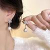 Luz de luxo zircão diamante borboleta borla brincos feminino romântico nicho design estilo temperamento orelha jóias