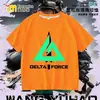 Delta Juego Acción Weilong Periférico Ropa Camiseta de Manga Corta para Niños Verano Unisex Camiseta Básica para Estudiante Top 9