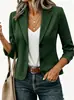2026 Amazon comercio exterior transfronterizo popular para mujer color liso moda casual chaqueta blazer de manga larga cárdigan traje pequeño