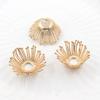 Accesorios de Joyería DIY Bronce Fundido Agujero Grande Estambre de Flor Centro de Flor Receptáculo de Flor Horquilla Accesorio para el Cabello Materiales Accesorios Estilo Chino Estilo Étnico