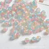 Contas de Vidro Coloridas Azul Perolado Proteína Contas de Vidro Quebrado Pulseira DIY Feita à Mão Pulseira com Contas Contas Soltas