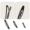 Clipe Bb Clipe Ervilha Acessórios de Cabelo de Metal Coreano Simples Preto Fosco DIY Adereços de Cabeça Ponto Venda Atacado Clipe Curvo