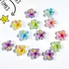 Accesorios de resina de flor translúcida brillante simulada para joyería DIY, pegamento de crema hecho a mano, zapatos con agujeros, pasadores para el cabello y accesorios para el cabello