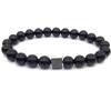 Pulseira de Casal em Pedra Vulcânica Turquesa Branca Vendendo Quente Ao Vivo Pulseira de Contas Preto e Branco Inconstante Namorado Casal Suit