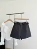 Verano 2026 Nuevo Estilo Coreano Petite Traje Casual Shorts Pantalones de Pierna Ancha Adelgazantes de Cintura Alta Versátiles para Mujer