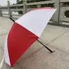 Paraguas Rojo y Blanco Juegos Deportivos Rojos y Blancos Actuación Grupal Cuerpo Paraguas Súper Paraguas de Molino de Viento Paraguas para Actuación de Baile de Estudiantes de Primaria