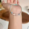 2025 Original Novo Pulseira de Pedra Natural Ágata Tecida à Mão Simples e Versátil Pulseira Trançada Fivela de Segurança