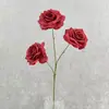3 Rosas de Diamante Artificiais para Cerimônia de Casamento, Arranjos Florais, Decorações de Vasos para Restaurante, Flores Artificiais, Adereços para Fotografia