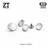 Cabeza de pendiente de aleación de titanio G23 con disco plano de espiral interna F136 cabeza de joyería para piercing, cabeza de reemplazo básica de stud para piercing de labio