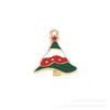 Série de Natal Transfronteiriça Liga de Zinco com Gotejamento de Óleo Acessórios de Joias DIY Sino do Papai Noel Pingente de Rena Pingente