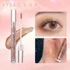 Sombra de Ojos Líquida Bvg Flash Polarizado Resaltador Iluminador Maquillaje para Párpado Inferior (Seda Mentiroso) Sombra de Ojos Líquida Impermeable Monocromática Perlada con Diamantes