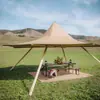 Tienda de campaña tipo pirámide tipi con dosel de paja india, toldo para eventos de boda al aire libre, protector solar, fabricante, tienda de campaña tipo cúpula