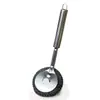 Cepillo para Ollas de Acero Inoxidable con Mango Largo, Cepillo de Limpieza para Uso Doméstico, Bola Grande de Lana de Acero con Mango, Cepillo Descontaminante, Herramienta de Limpieza para Ollas